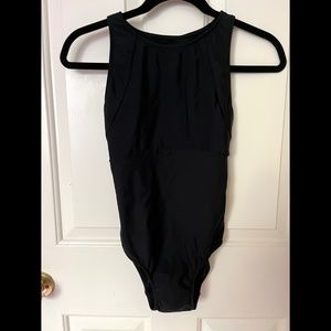 Eleve Dancewear Black Leotard Size Small